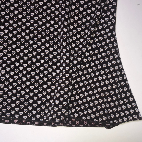 Studio M Women’s Heart Print Stretch Skirt L - Picture 3 of 12